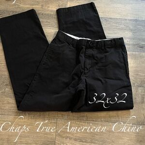 Chaps Classic Men's Chino Pants size 32x32 - Black EUC